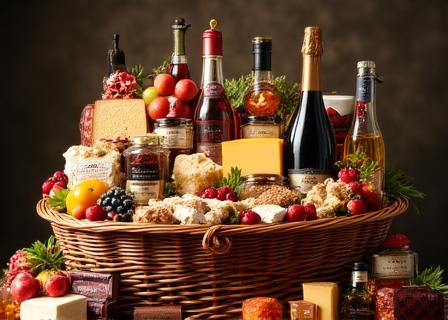 Premium gourmet gift baskets for client appreciation