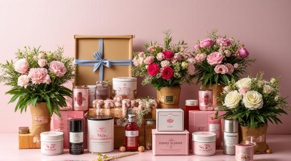 Personal gift bundles combining flowers and gourmet baskets